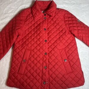 Anne Klein Women's Red Size M Quilted Jacket